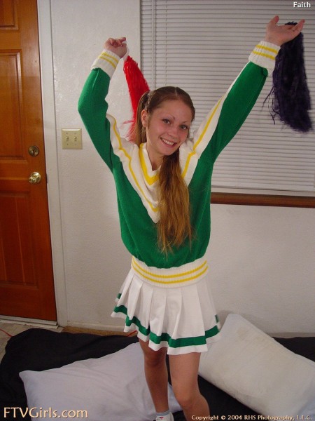 Mary Kate Ashley is a cheerleading teen with small tits and an eager pussy for showing off.